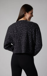 Leopard Print Crew Pullover - 90 Degree by Reflex