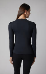 2 PK Zenly Zena Crew Fitted Long Sleeve Top - Our Cafe Story - 90 Degree by Reflex