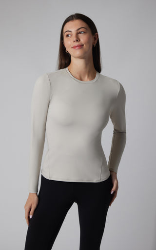 2 PK Zenly Zena Crew Fitted Long Sleeve Top