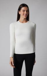 2 PK Zenly Zena Crew Fitted Long Sleeve Top - Our Cafe Story - 90 Degree by Reflex