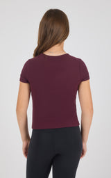 Girls Heavenly Rib Bloom Crew Short Sleeve Tee + Long Sleeve Top 3 Pack - 90 Degree by Reflex