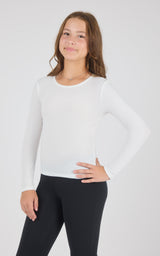 Girls Heavenly Rib Bloom Crew Short Sleeve Tee + Long Sleeve Top 3 Pack - 90 Degree by Reflex