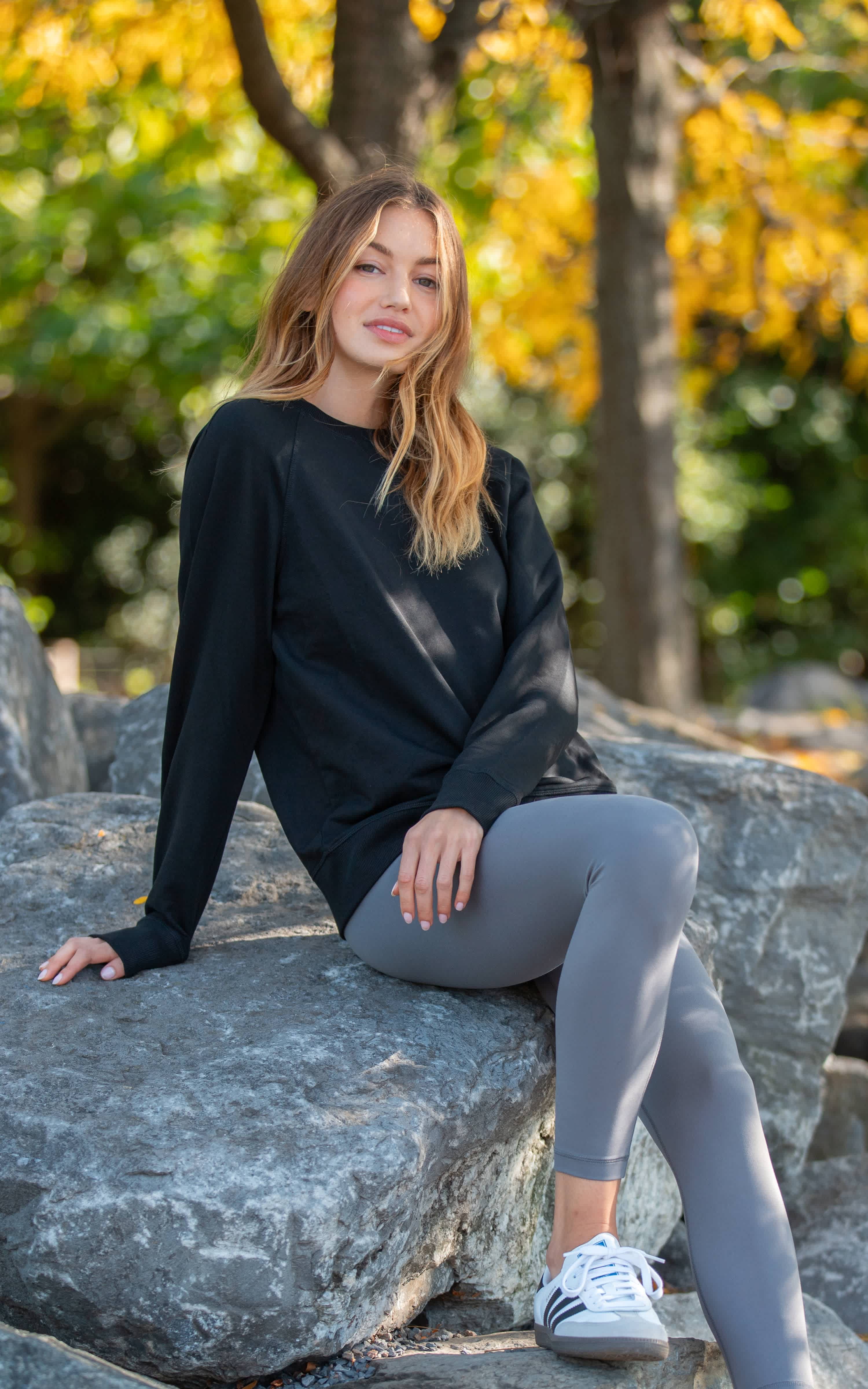 Terry Everyday Raglan Pullover Sweatshirt