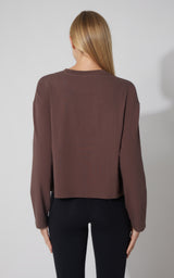 2 PK Cotton Deluxe Boxy Long Sleeve Top - Our Earthy Story - 90 Degree by Reflex
