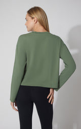 2 PK Cotton Deluxe Boxy Long Sleeve Top - Our Earthy Story - 90 Degree by Reflex