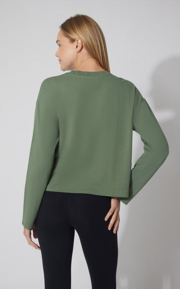 2 PK Cotton Deluxe Boxy Long Sleeve Top