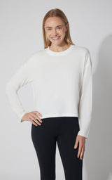 2 PK Cotton Deluxe Boxy Long Sleeve Top - Our Earthy Story - 90 Degree by Reflex