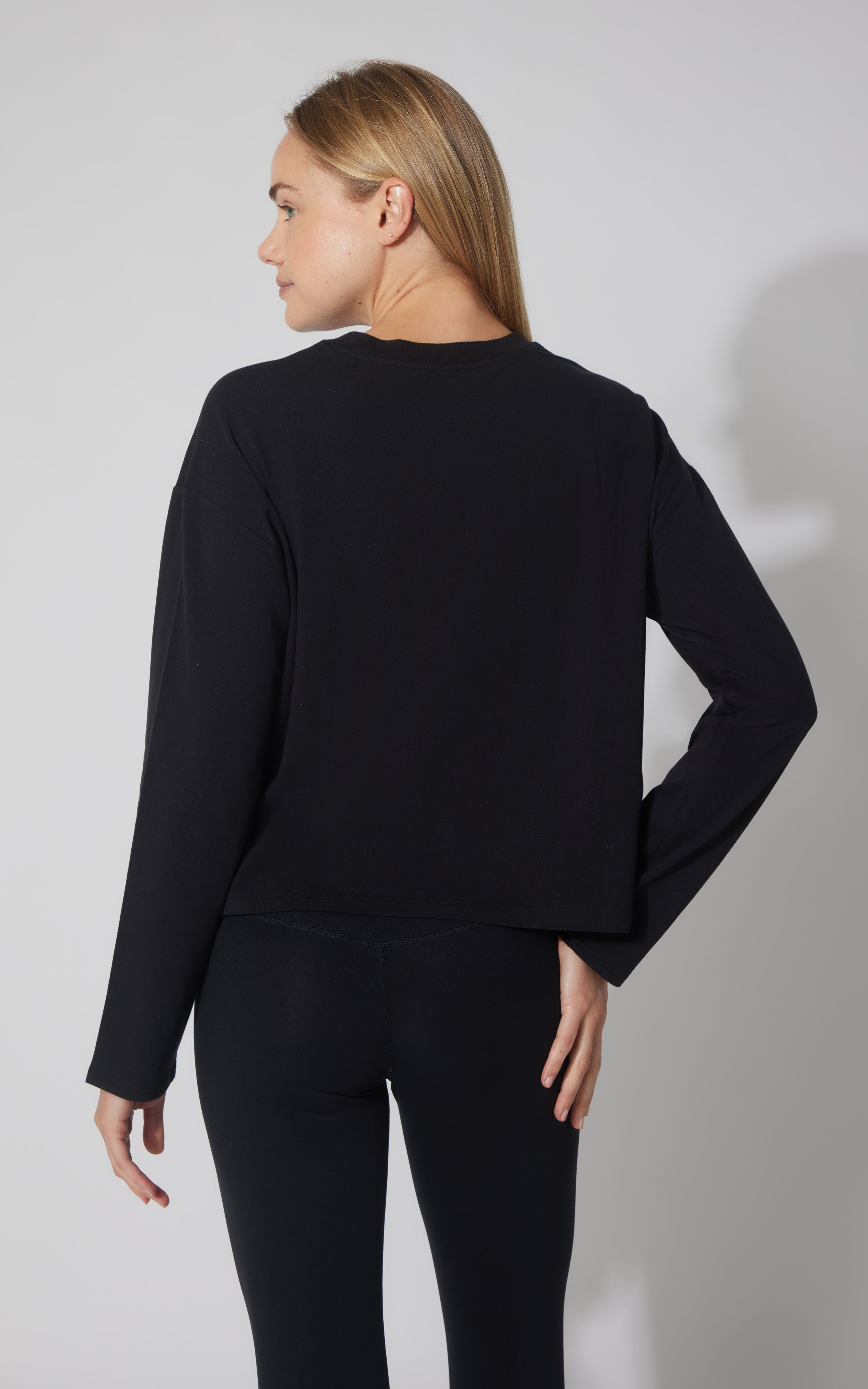 2 PK Cotton Deluxe Boxy Long Sleeve Top