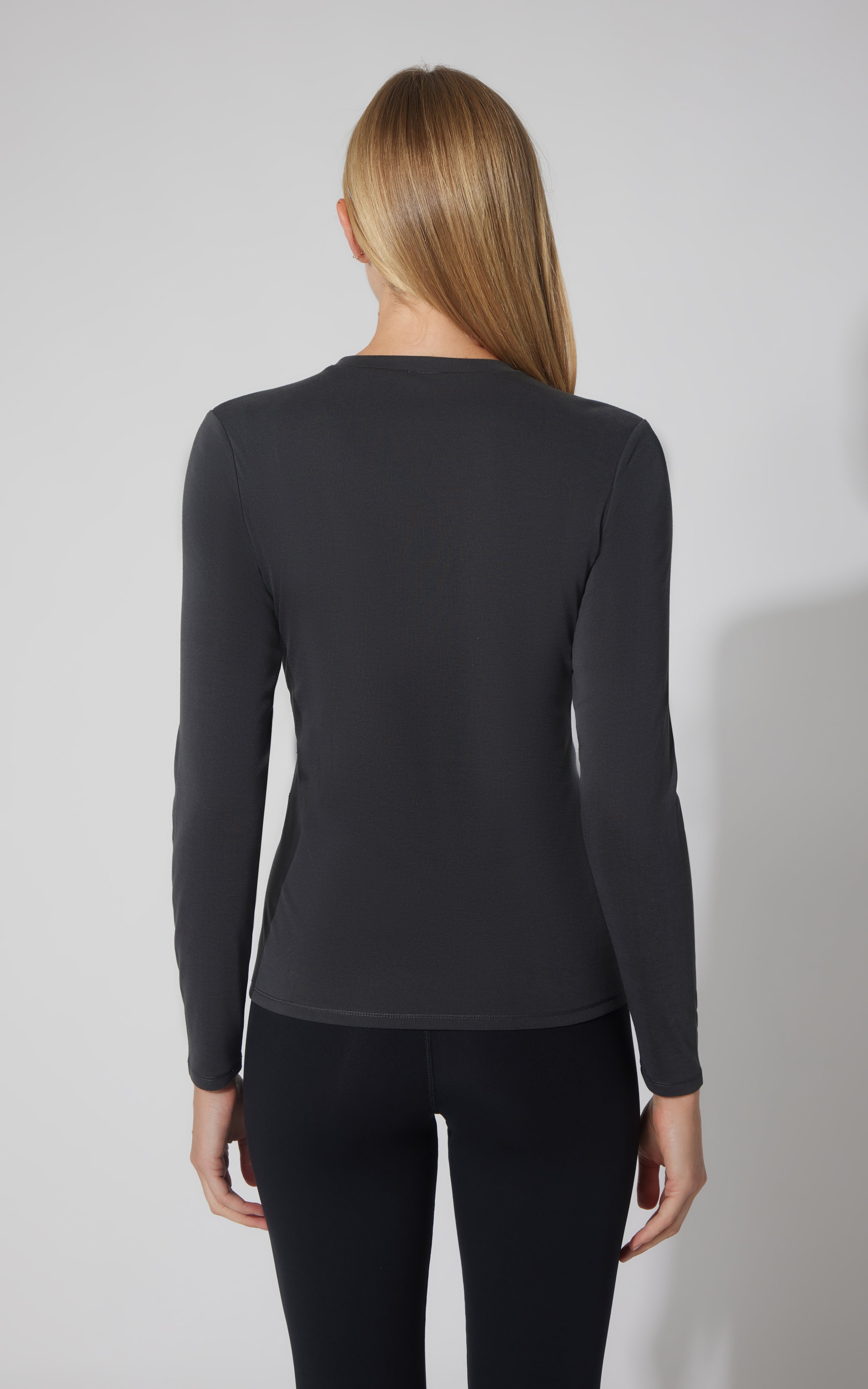 2 PK Baby Texture Ribbed Crew Neck Long Sleeve Top