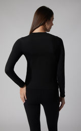 2 PK Cationic Jersey Crew Neck Top with Side Ruching and Everyday Crew Neck Top - 90 Degree by Reflex