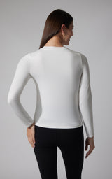 2 PK Cationic Jersey Crew Neck Top with Side Ruching and Everyday Crew Neck Top