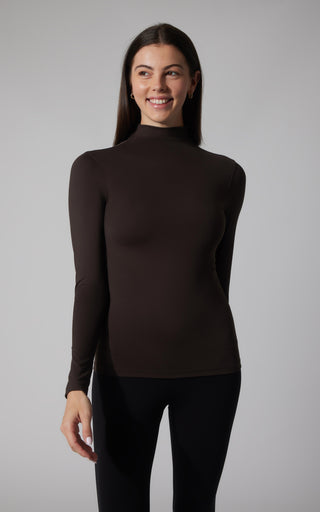2 PK Zenly Evelyn Mock Neck Long Sleeve Top