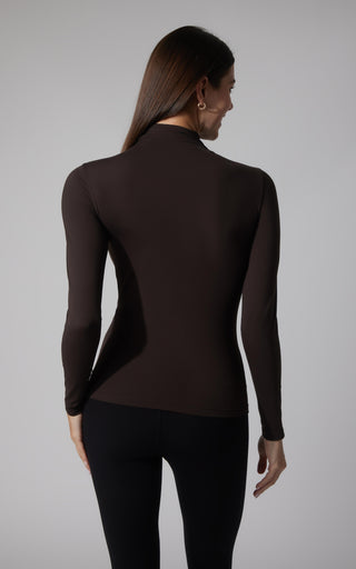 2 PK Zenly Evelyn Mock Neck Long Sleeve Top
