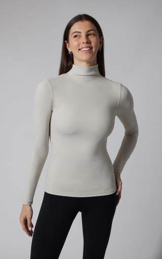 2 PK Zenly Evelyn Mock Neck Long Sleeve Top