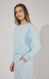 Modal Terry Solene Crew M&G Long Sleeve w/ Rib Cuffs & Band - 90 Degree by Reflex