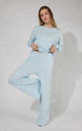 Modal Terry Relaxed Wide Pant