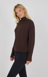 Cozy Waffle Meadowlark Funnel Neck Pullover - 90 Degree by Reflex