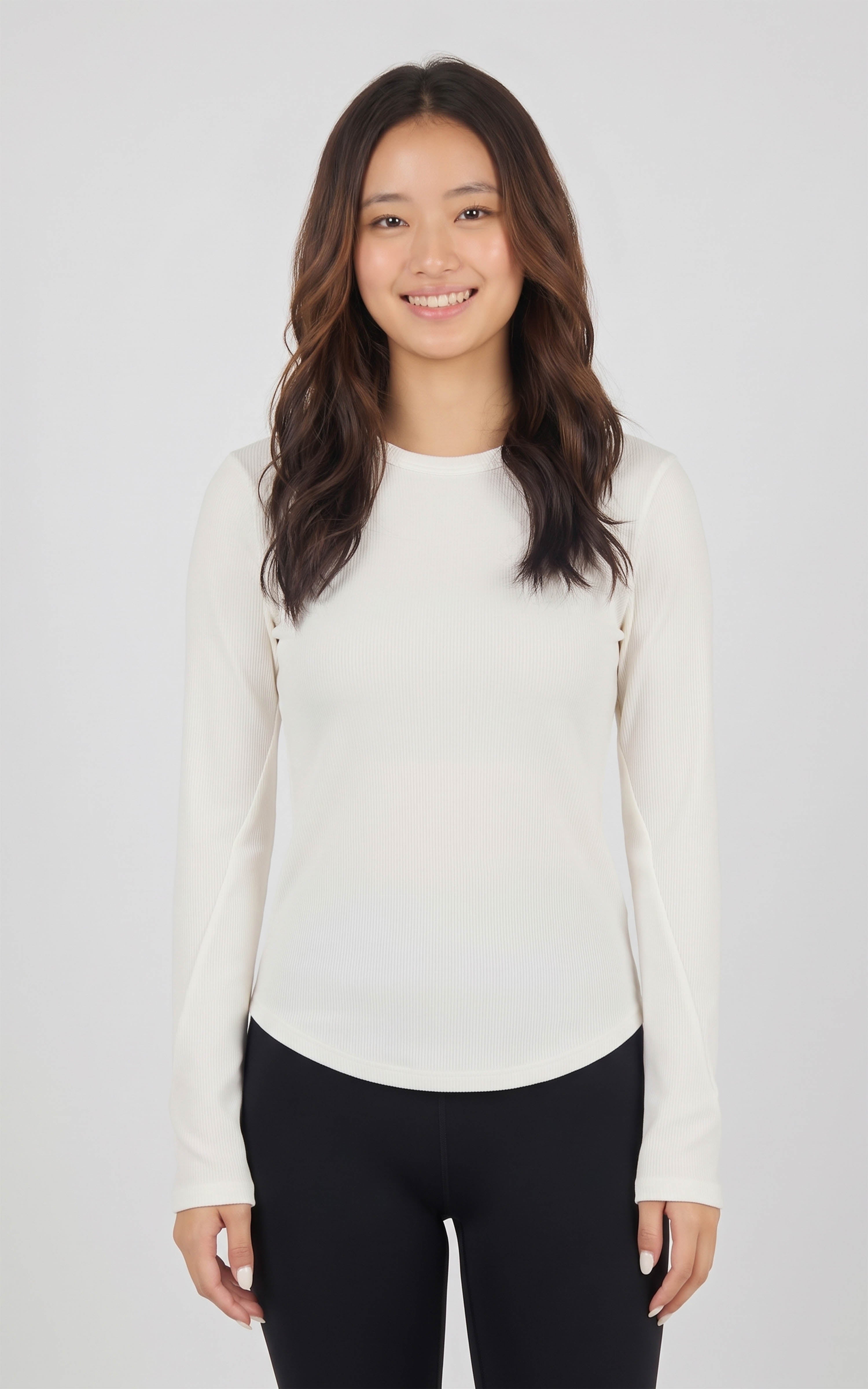 Soft Rib Liana long-sleeve two-pack | sugar swizzle 01  photography