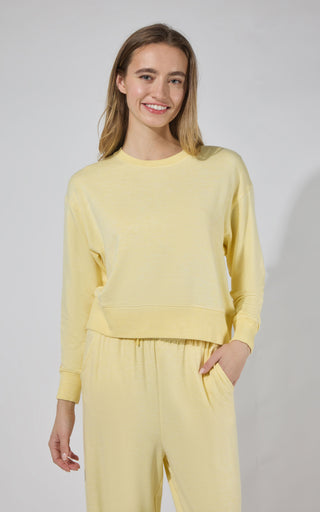 Modal Terry Crew Long Sleeve - 90 Degree by Reflex