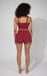 Ribbed Alamo Bra Tank & Lightstreme Crossfire Short Set