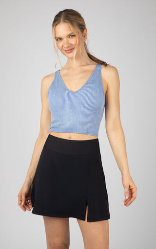 2 PK Stone Wash V-Neck Tank - Our Stone Story - 90 Degree by Reflex