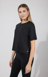 2 Pack Super Soft Deluxe Boxy Cropped Tee - 90 Degree by Reflex