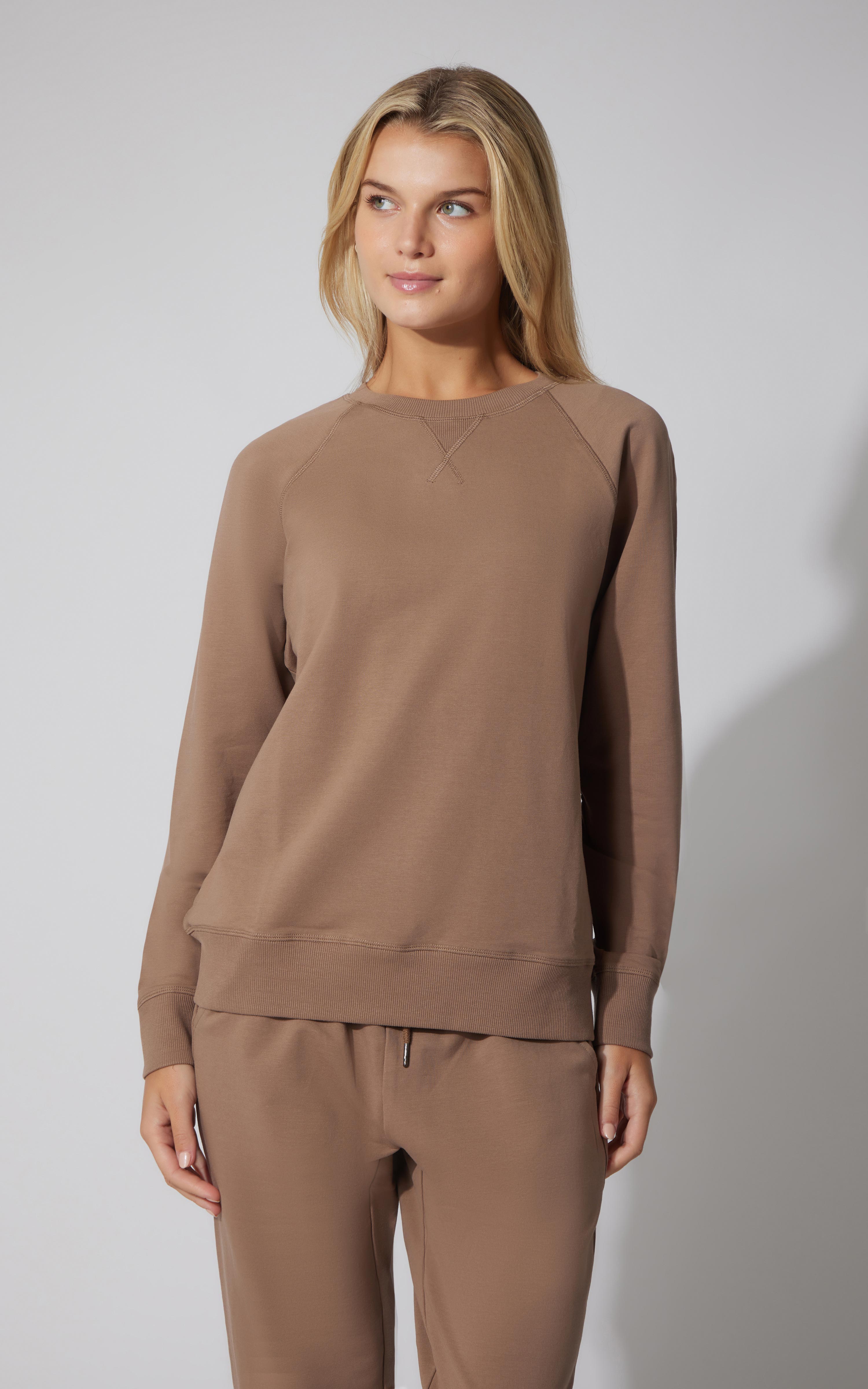 Terry Everyday Raglan Pullover Sweatshirt - 90 Degree by Reflex
