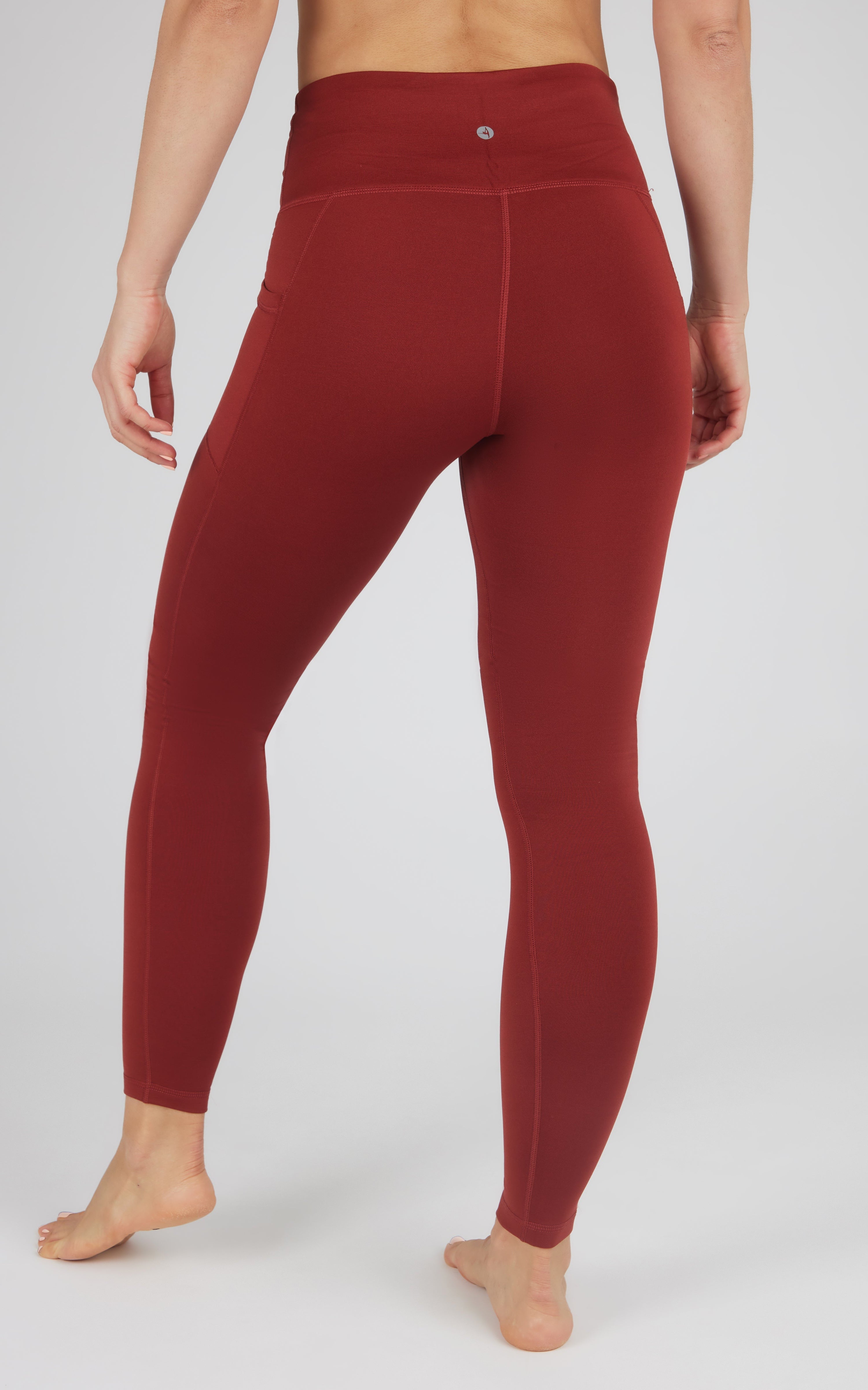 Cold Gear High Waist Fleece Lined Legging with Side Pockets - 90 Degree by Reflex