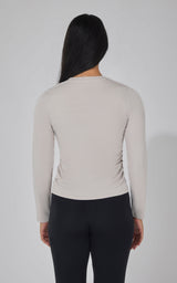 Yogalicious 2 PK Side Ruched Long Sleeve Top - 90 Degree by Reflex