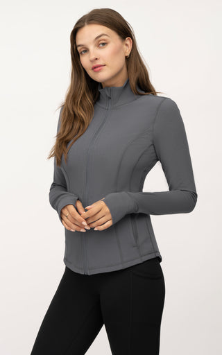 Interlink Ribbed Princess Seam Performance Jacket - 90 Degree by Reflex