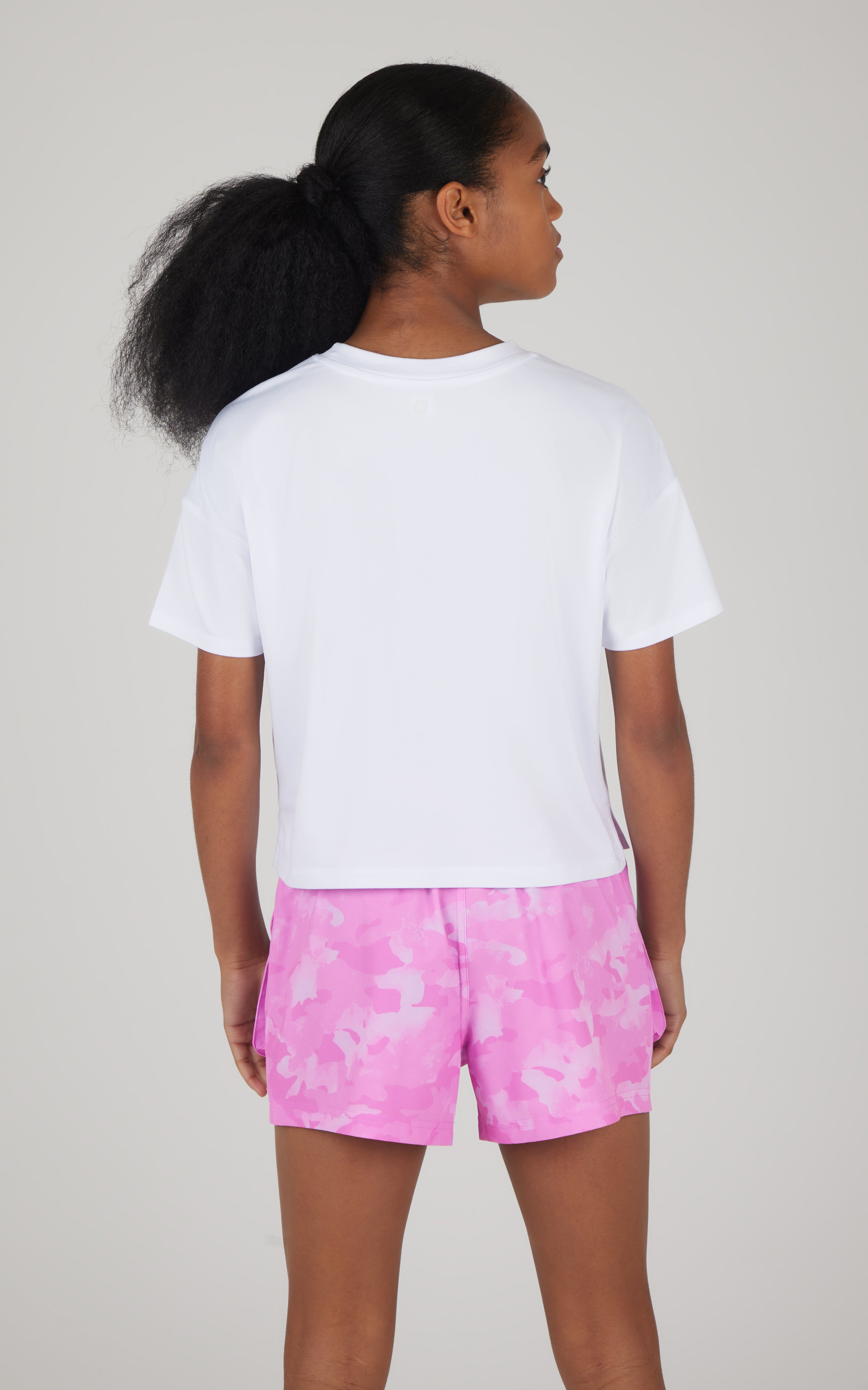 Girls 2 PC Boxy Tee and Woven Cargo Short - 90 Degree by Reflex