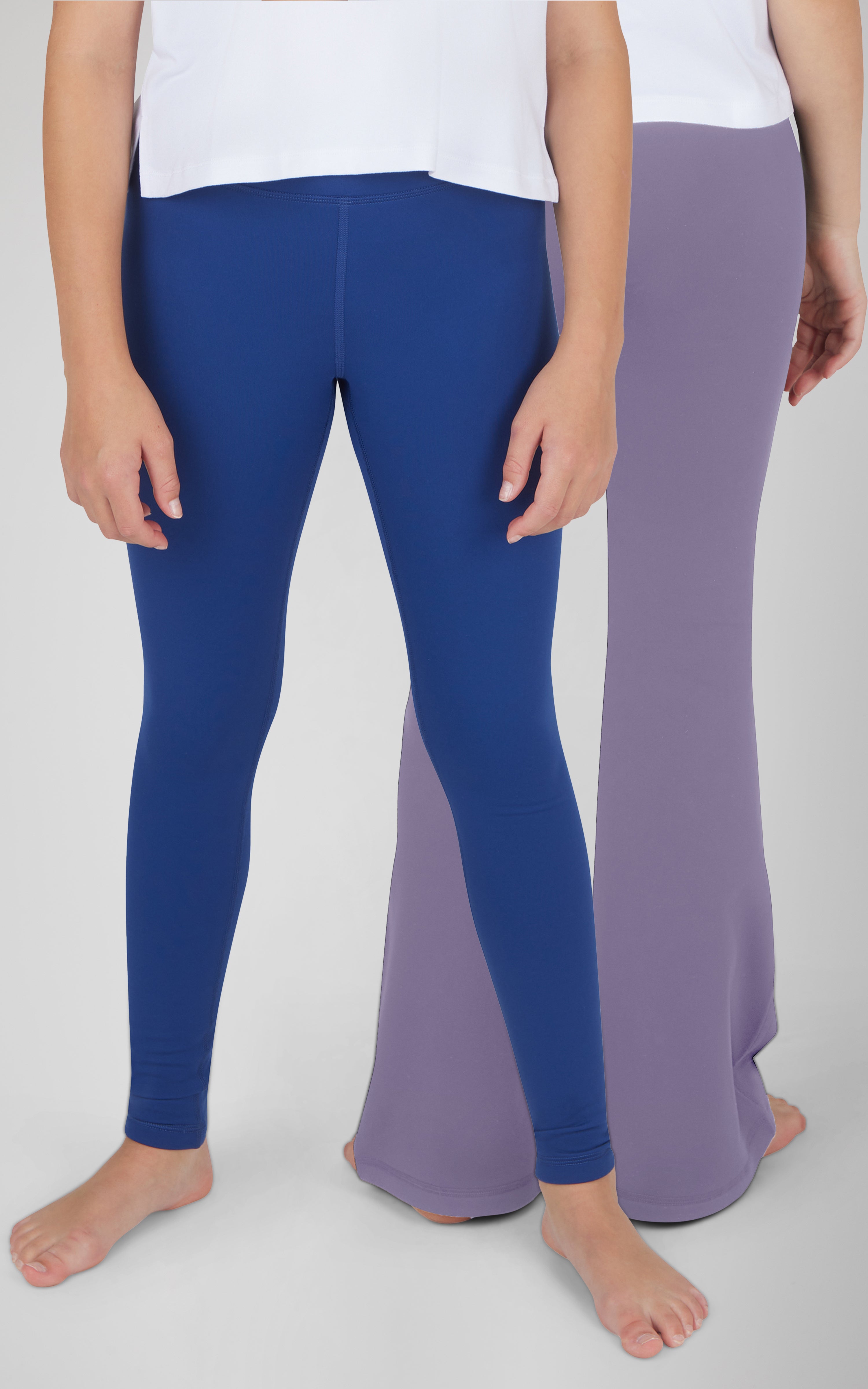 Girls 2 Pack Polarlux Everyday Full Length Tight and Polarlux Everyday Flared Leg Pant - 90 Degree by Reflex