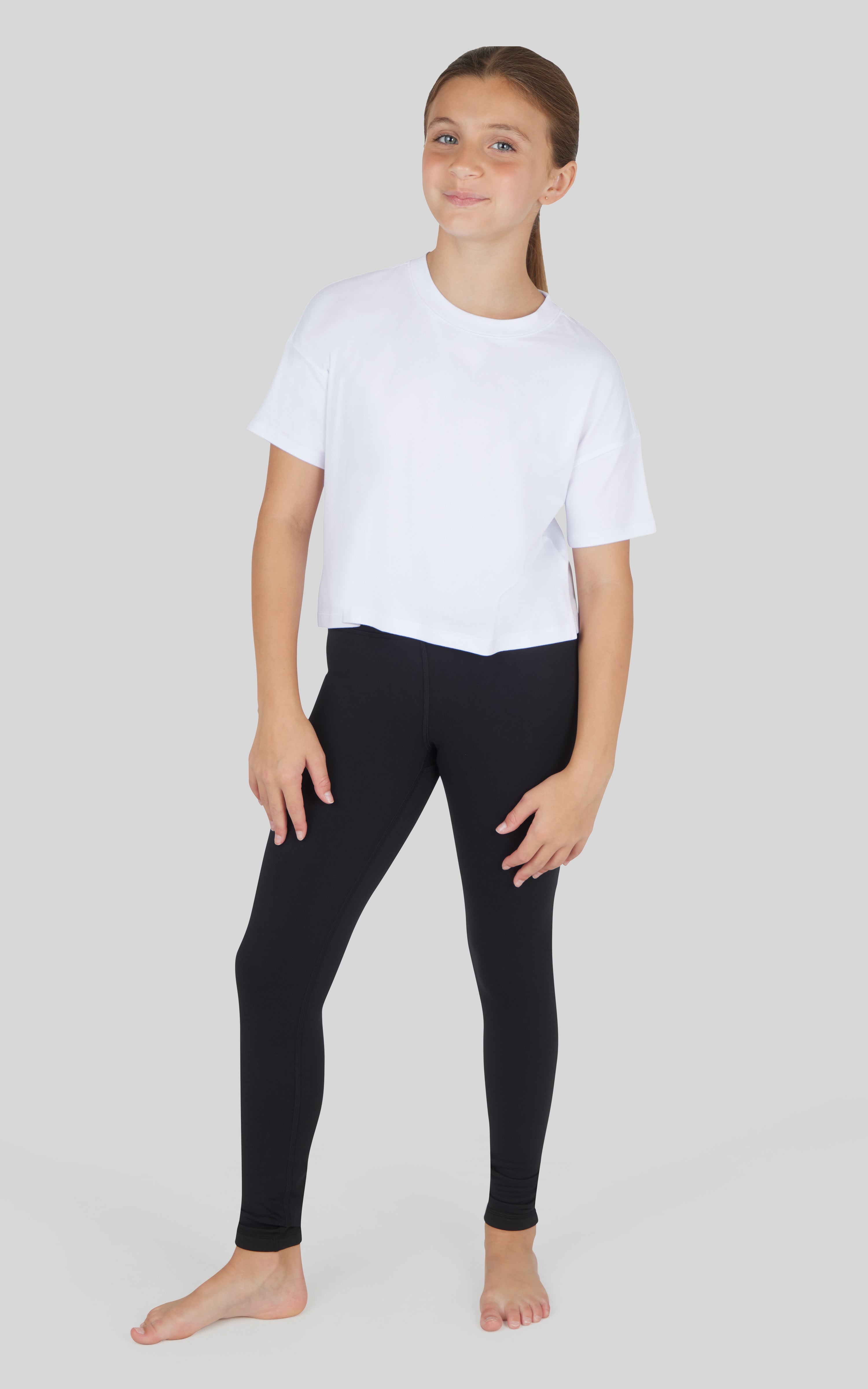 Girls 2 Pack Polarlux Everyday Full Length Tight and Polarlux Everyday Flared Leg Pant - 90 Degree by Reflex