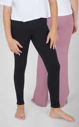 Girls 2 Pack Polarlux Everyday Full Length Tight and Polarlux Everyday Flared Leg Pant - 90 Degree by Reflex