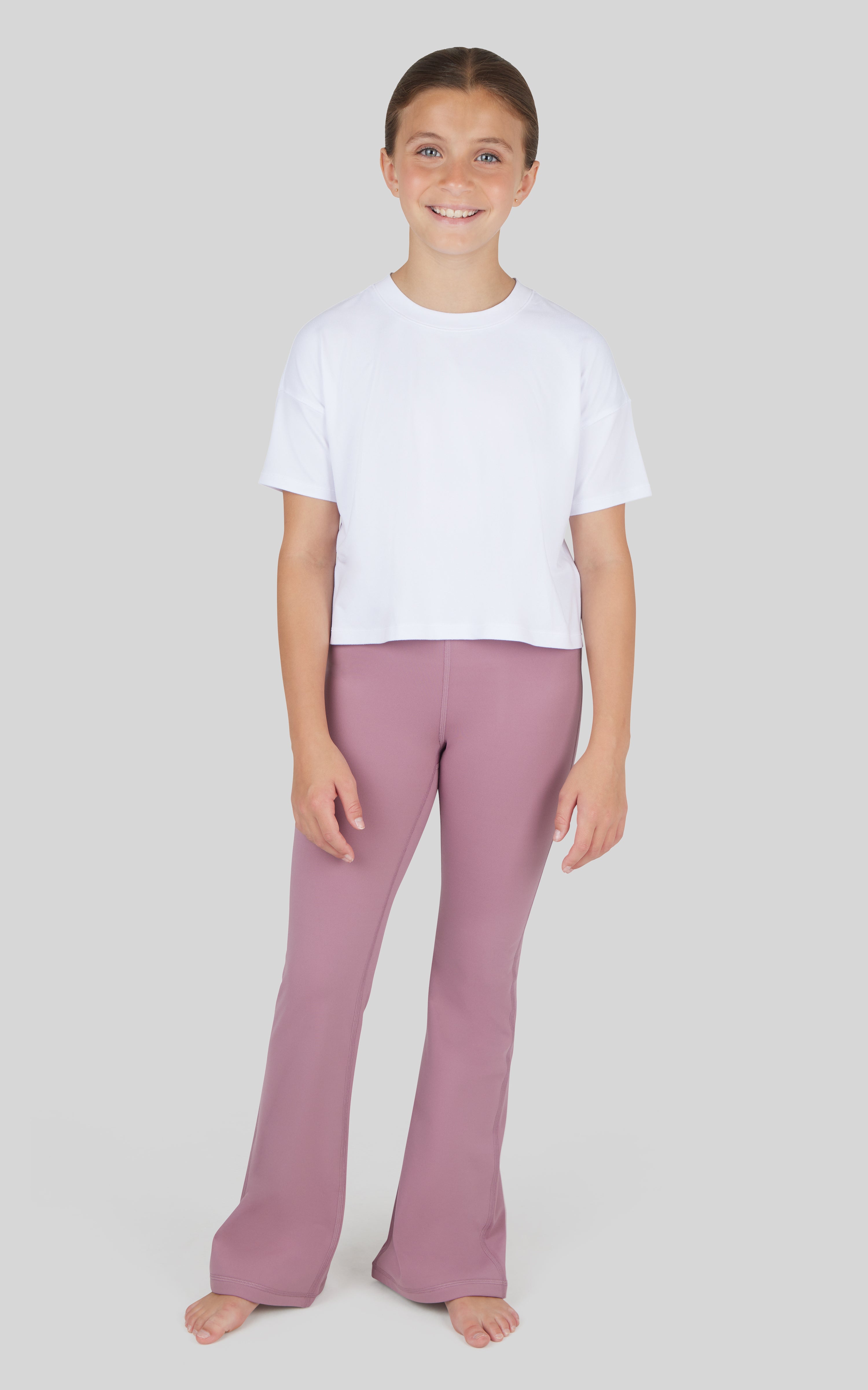 Girls 2 Pack Polarlux Everyday Full Length Tight and Polarlux Everyday Flared Leg Pant - 90 Degree by Reflex