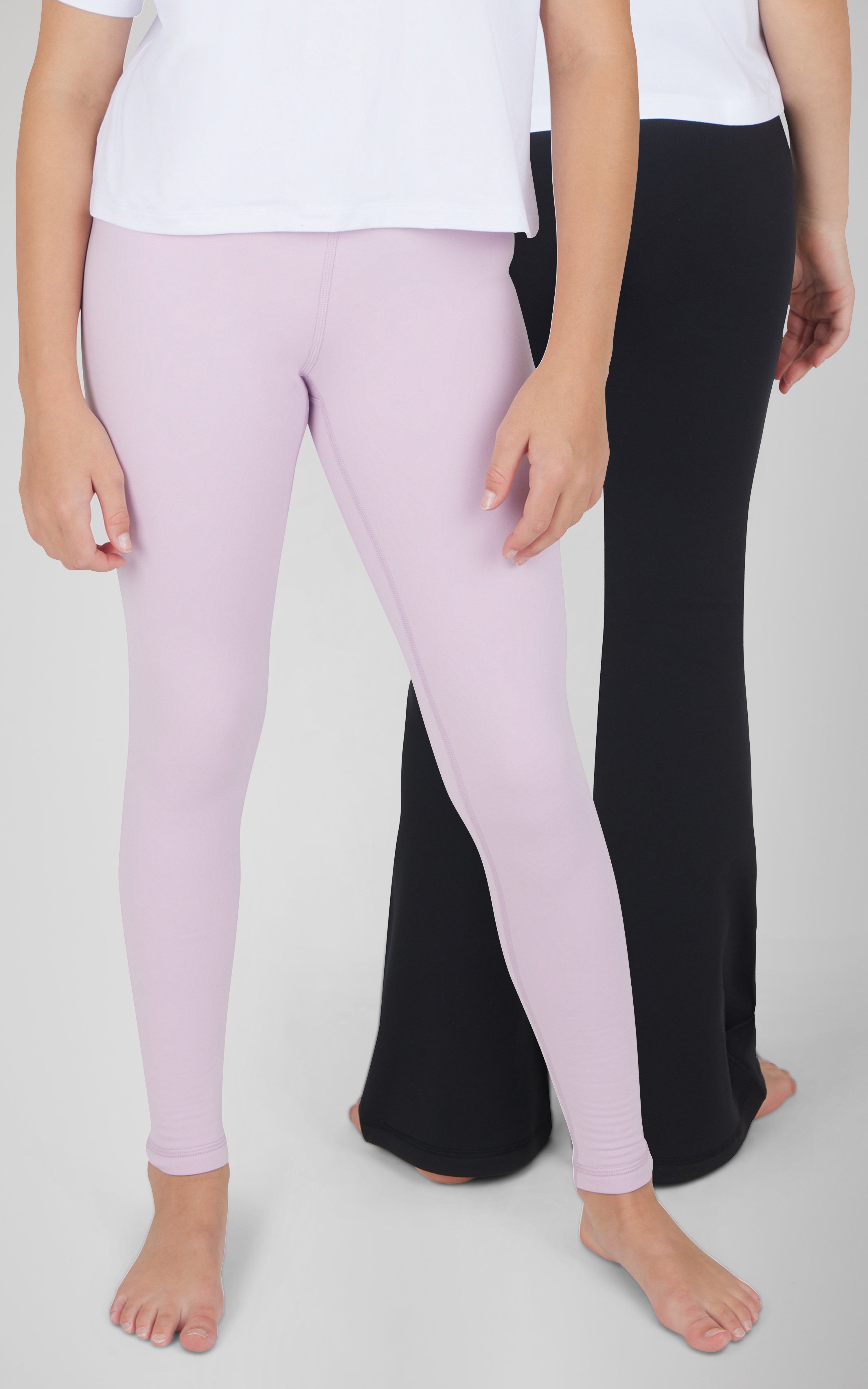 Girls 2 Pack Polarlux Everyday Full Length Tight and Polarlux Everyday Flared Leg Pant - 90 Degree by Reflex