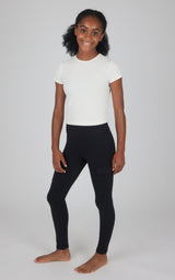 Girls 2 PK Polarlux Everyday Cargo Pocket Legging + Everyday Basic Legging - 90 Degree by Reflex