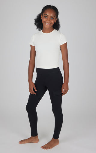 Girls 2 PK Polarlux Everyday Cargo Pocket Legging + Everyday Basic Legging