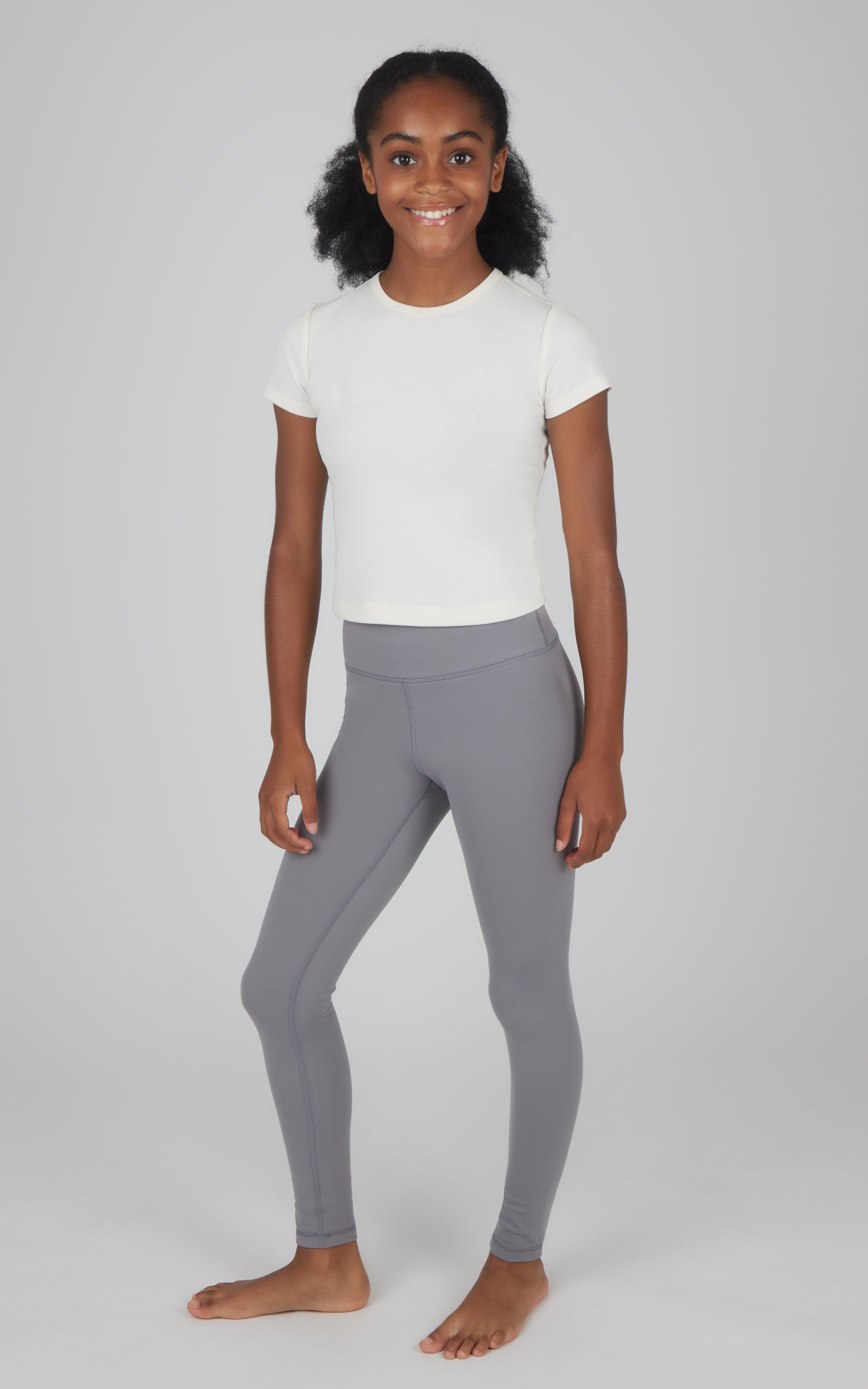 Girls 2 PK Polarlux Everyday Cargo Pocket Legging + Everyday Basic Legging - 90 Degree by Reflex