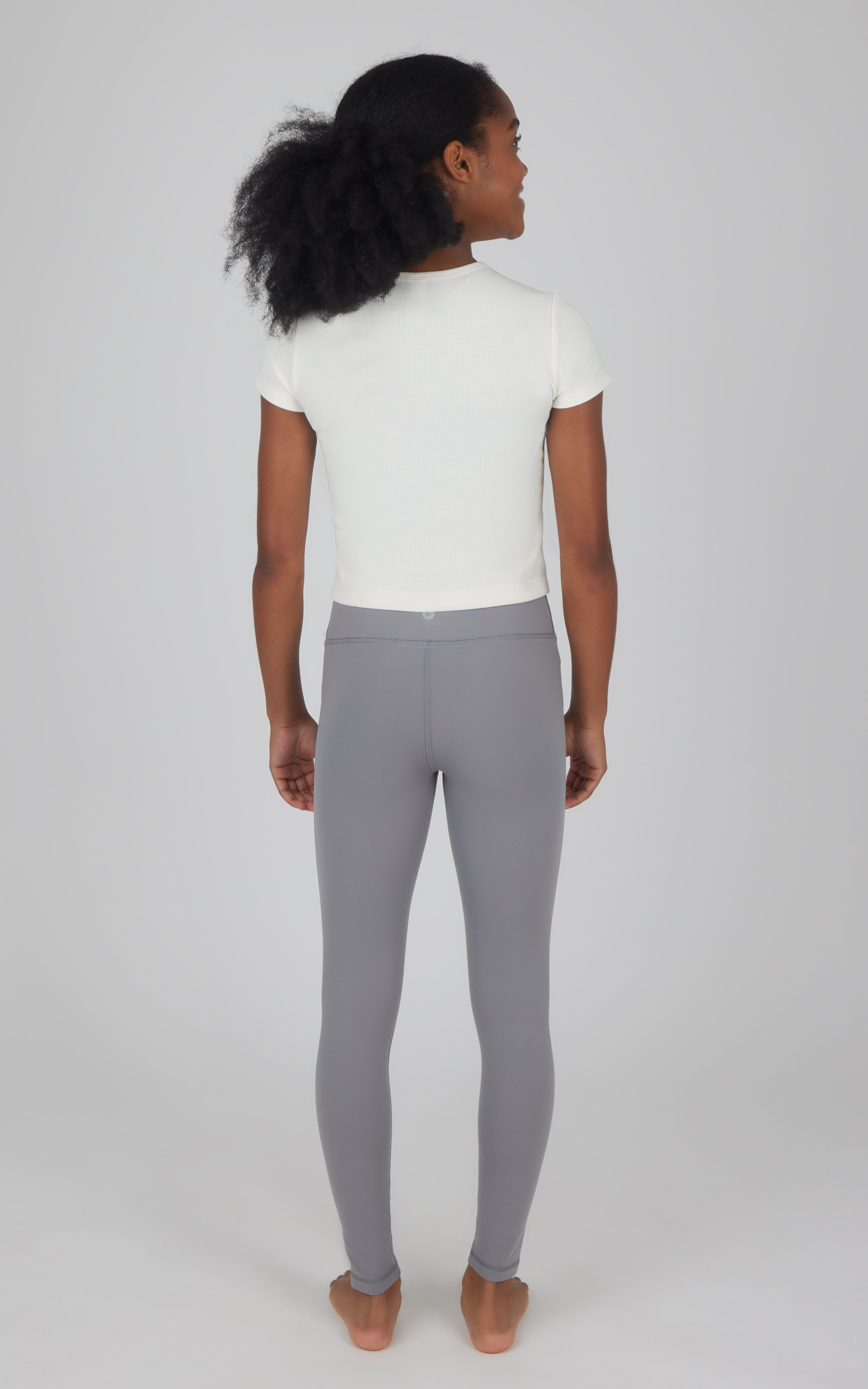 Girls 2 PK Polarlux Everyday Cargo Pocket Legging + Everyday Basic Legging - 90 Degree by Reflex