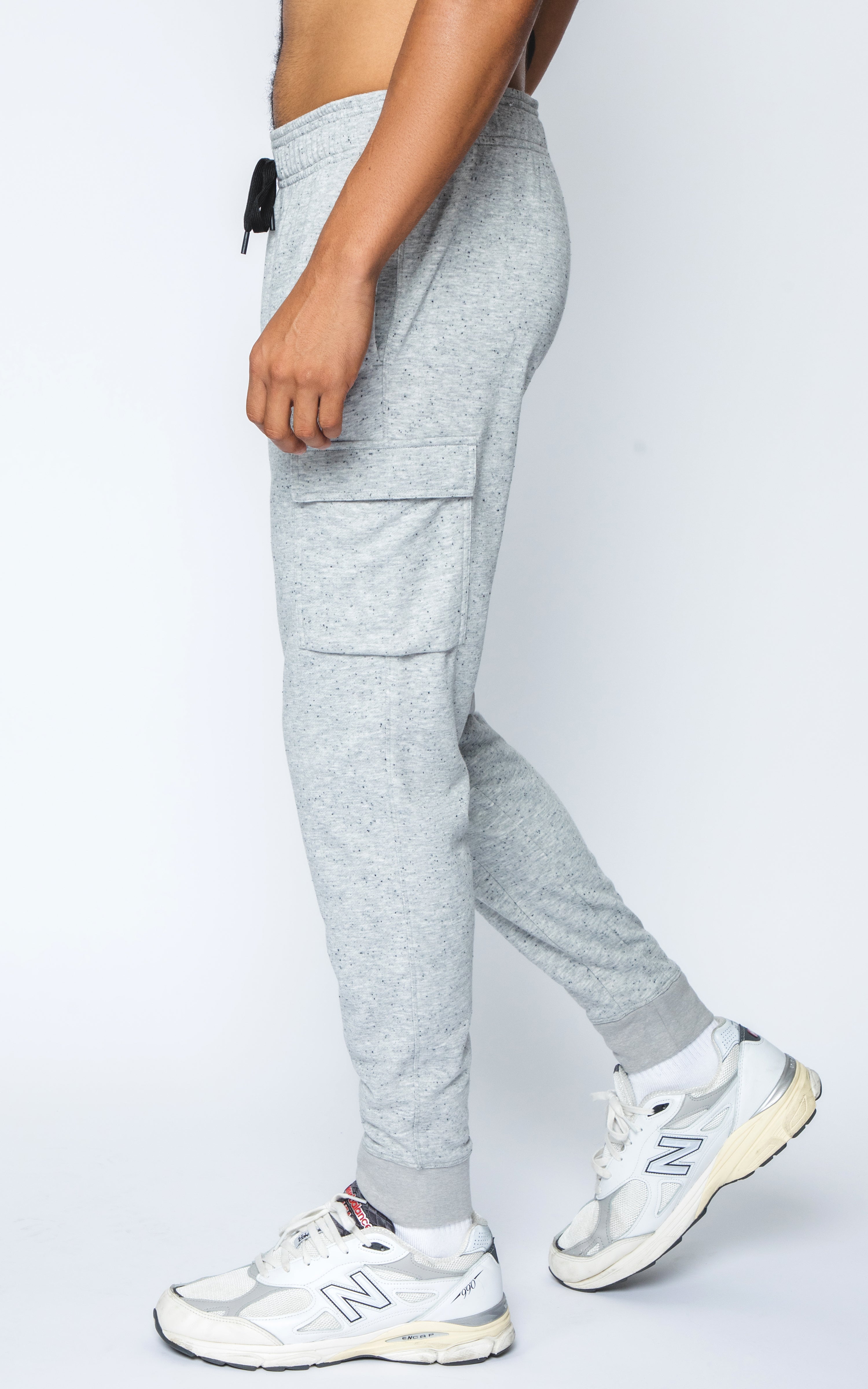 Mens Side Pocket Jogger with Snap Buttons