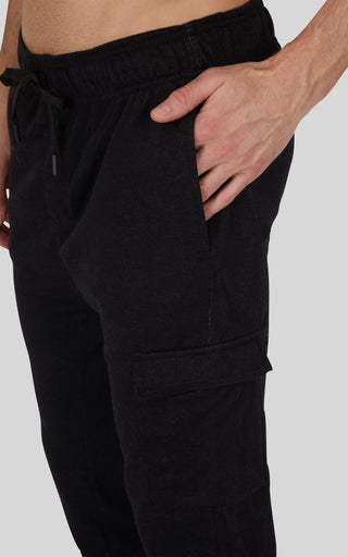 Mens Side Pocket Jogger with Snap Buttons