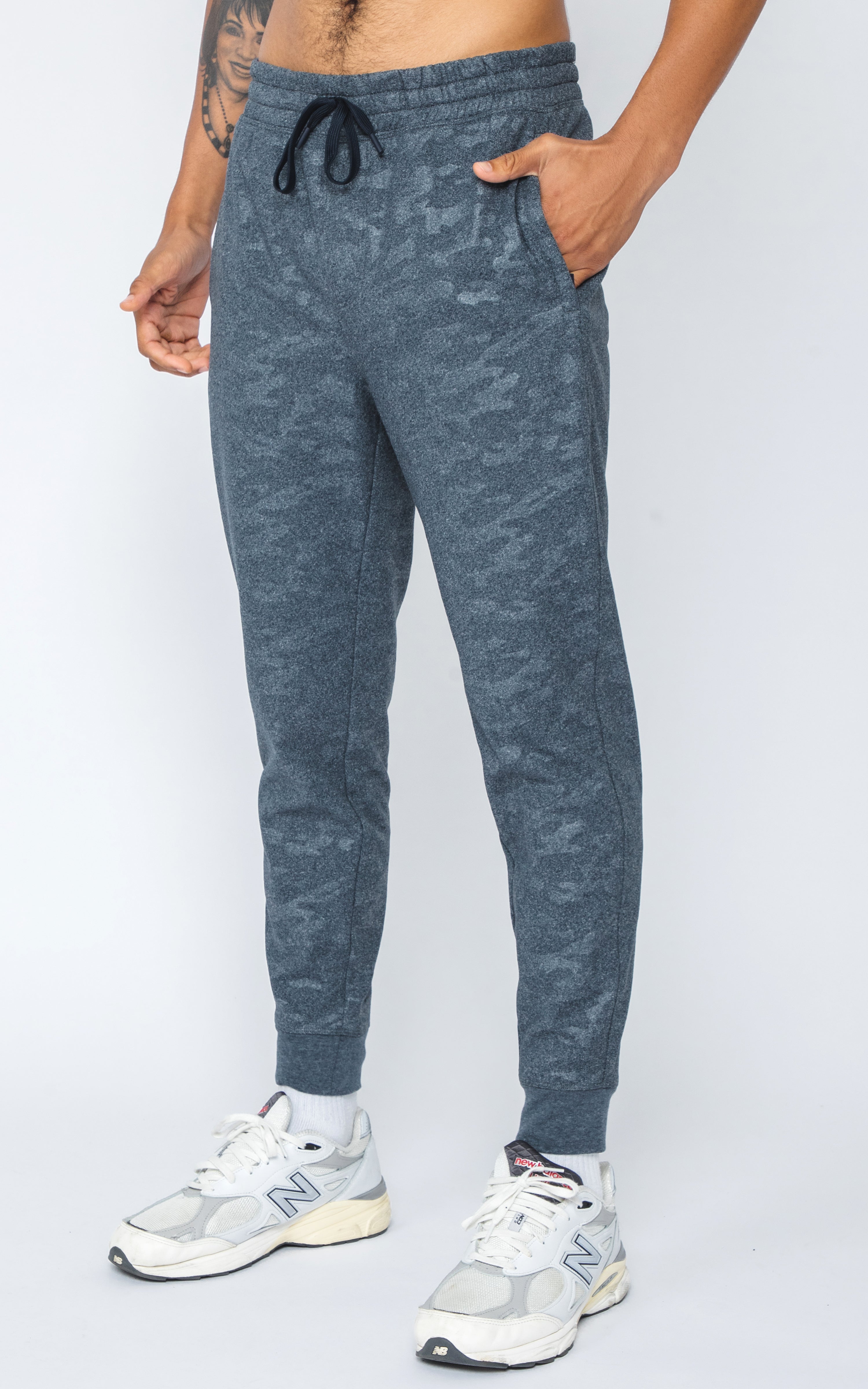 Mens Camo Embossed Hidden Pocket Jogger - Our Ocean Core Story