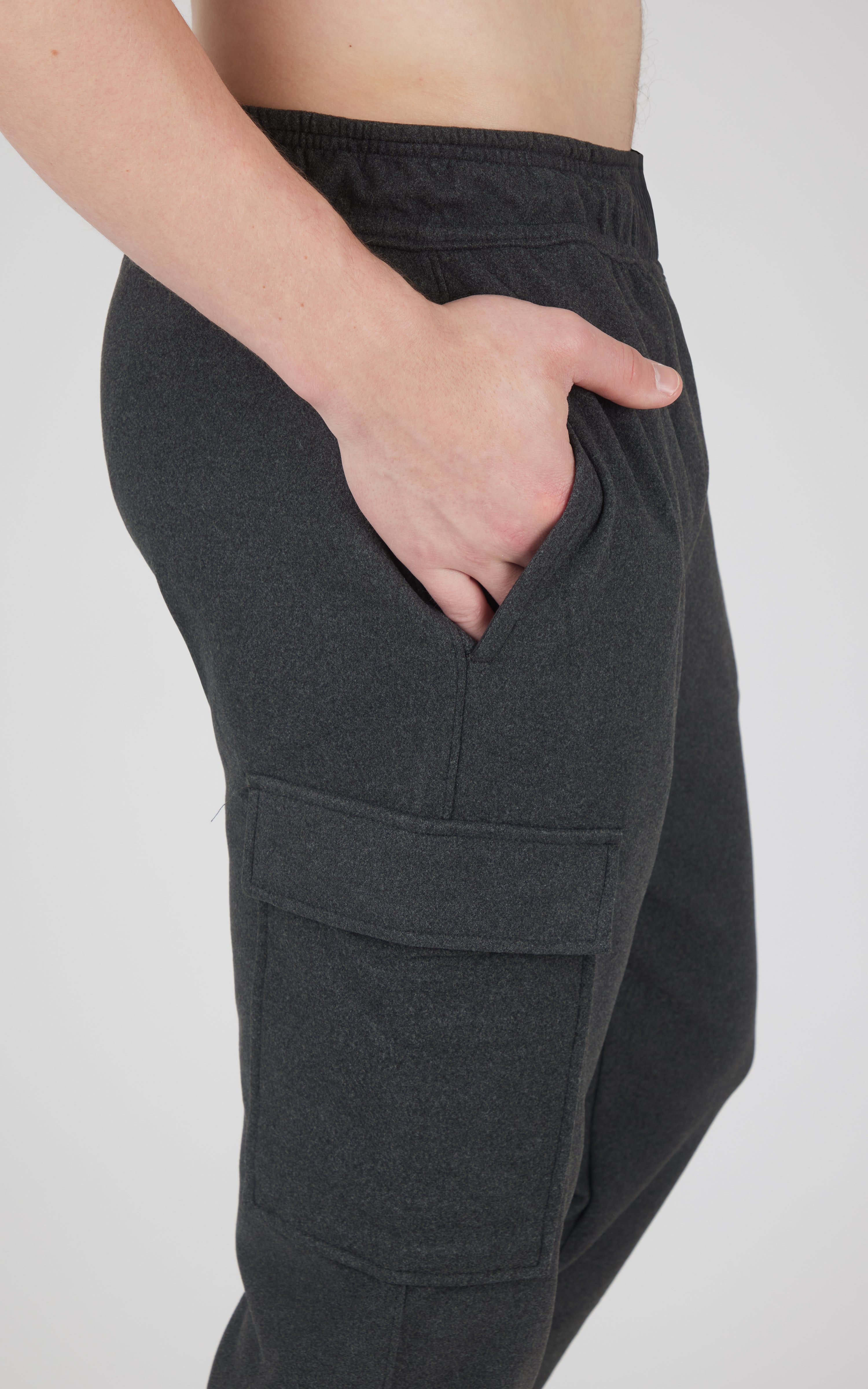 Mens Ultra Melange James Fleece Cargo Jogger