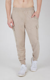 Mens Ultra Melange James Fleece Cargo Jogger - 90 Degree by Reflex