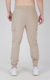 Mens Ultra Melange James Fleece Cargo Jogger - 90 Degree by Reflex