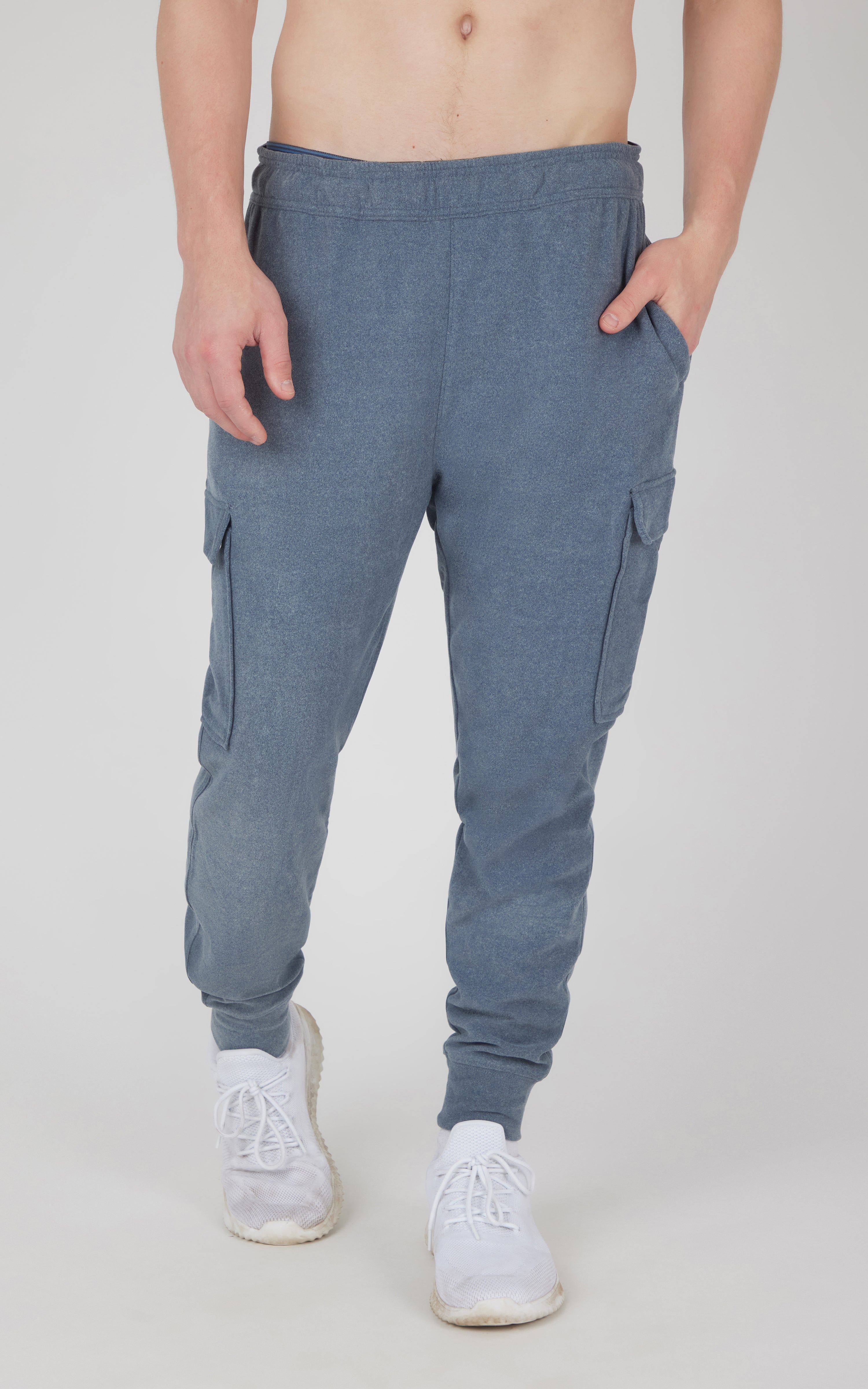 Mens Ultra Melange James Fleece Cargo Jogger