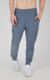 Mens Ultra Melange James Fleece Cargo Jogger - 90 Degree by Reflex