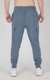 Mens Ultra Melange James Fleece Cargo Jogger - 90 Degree by Reflex
