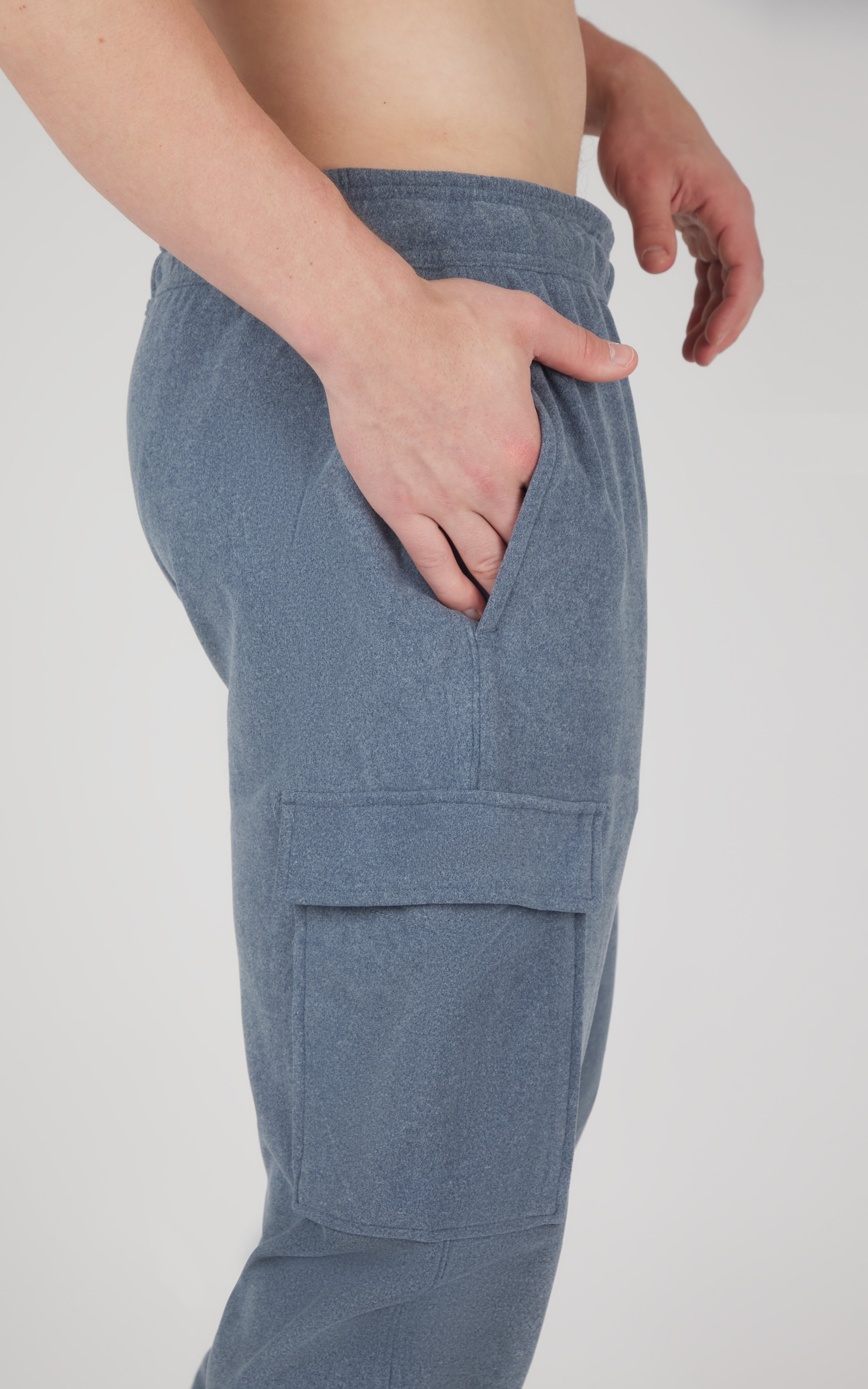 Mens Ultra Melange James Fleece Cargo Jogger